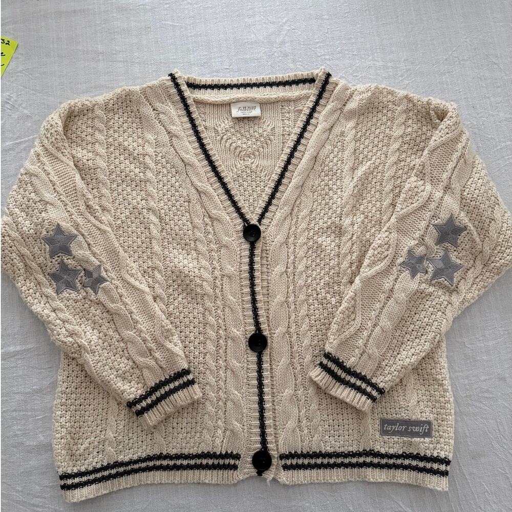 Taylor Swift | authentic The Cardigan Folklore holiday cream sweater | M / L